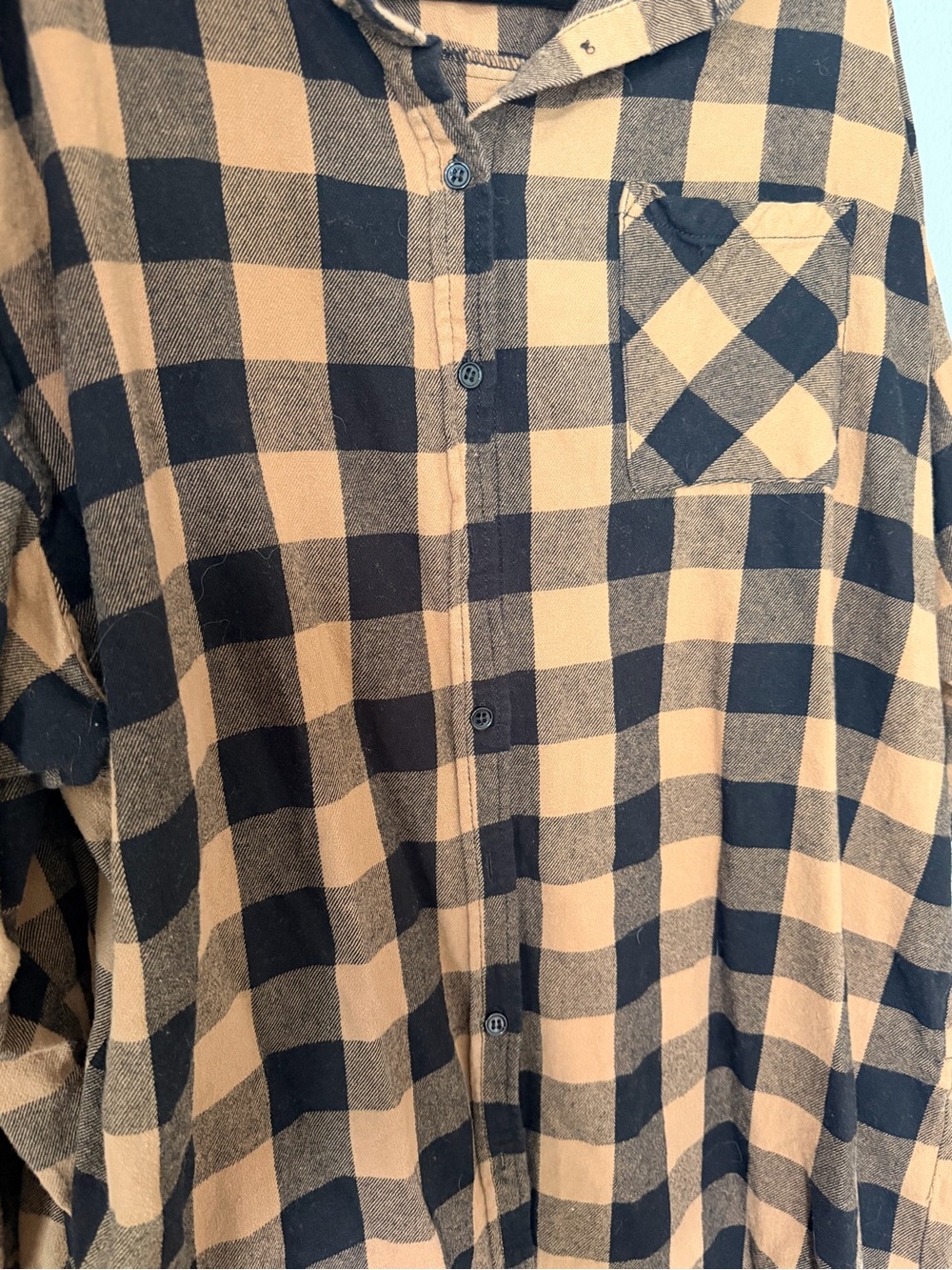 Risen Black and Tan Plaid Button-Down Shirt - Picture 3 of 7